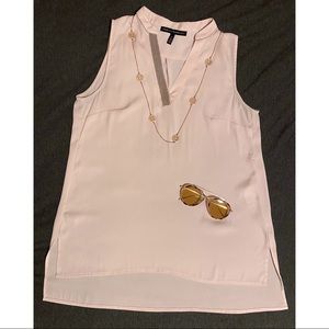 ✨WH/BM PASTEL FORMAL PINK TANK BLOUSE✨